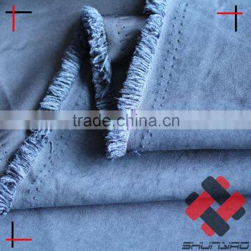 Nylon/Polyester High Quality Heavy Moss Microfiber Peach Skin for Winter Jacket photo-2