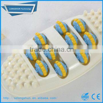 Health Care Oval Shape 4 Row Reflexology Foot Massager Roller Round Foot Plantar Acupoint Massage Body Feet Device photo-2