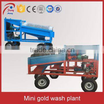 GT Series Ghana Mining Portable Mini Gold Trommel Wash Plant