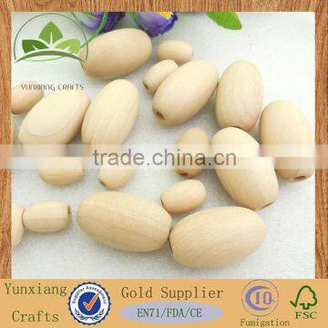 Natural Wood Wooden Oval Beads Bead photo-2