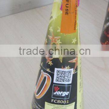 Pyro Gold Conic Fountain Fireworks CE Module BEC Examination