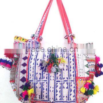 Vintage Banjara Embroidered Women Bag Tote Bag Kutch Messenger Embroidered Purse