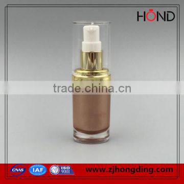 wholesale acrylic coffee color 15ml 30ml 60ml 120ml capacity bottles skincare transparent acrylic lotion pump cream bottle