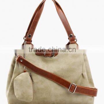 Magnetic Snap Closure Jute Bag Duffel Bag Large Capacity Women Wristlet Tote Bag