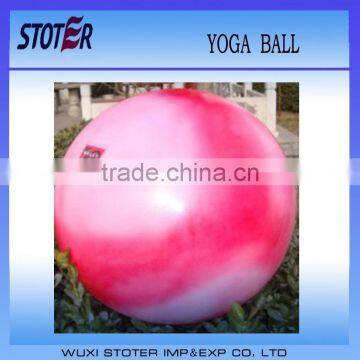 ecofriendly clear PVC fitness gradient gymnastics ball