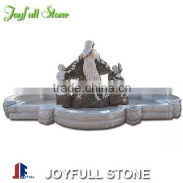 Carved Large Garden Marble Fountain