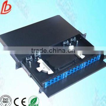 drawer trpy sliding fiber optic patch panel 24 ports,24 ports fiber optic terminal box