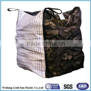 mesh bulk firewood bag/big bag for firewood