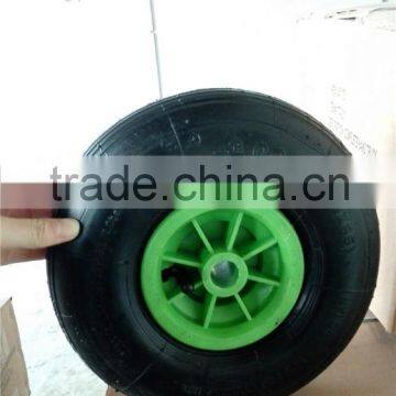 Lowest price rubber wheel 3.00-4 with plastic rim