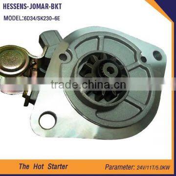 Construction Machine Engine Part Electric Starter for SK230-6E 6D34 photo-3