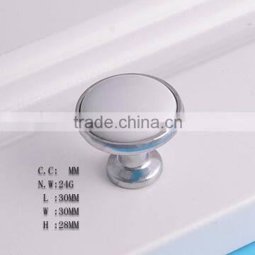 Chrome Plated zamak zinc alloy white round modern garden ceramic bedroom furniture hardware suitcase cabinet pull handles