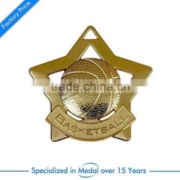 Supply custom basketball metal medal