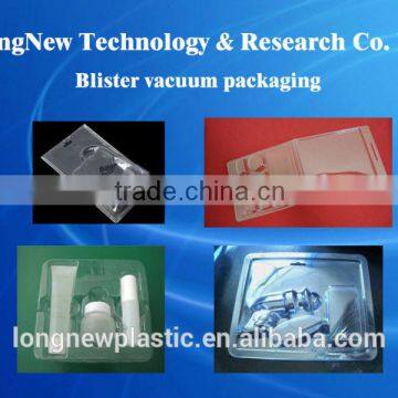 Double vacuum forming packaging / blister packaging / printing logo / clear transparent