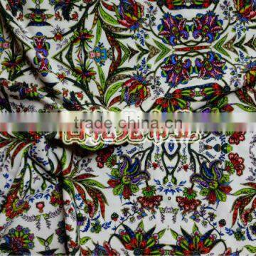 Chlorine Resistant Swimwear Fabric With Floral Print Nylon Lycra Spandex Fabric