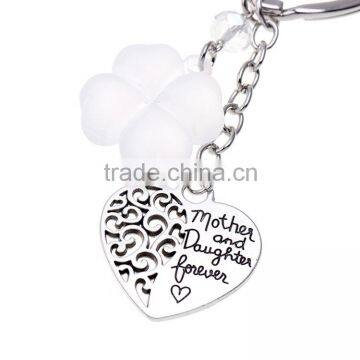 Mother and Daughter Forever Best Mom Gift Love Heart Pendant Key Chain photo-4