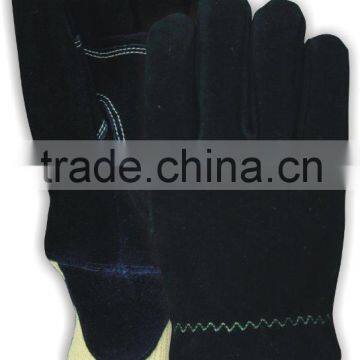 Economical CE Cowsplit Waterproof Kevlar Firemen Glove/EN659 Standard - 7923