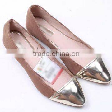 Footwear Women High Quality Two Tone Shoes Pointed Toe Ballerinas photo-3