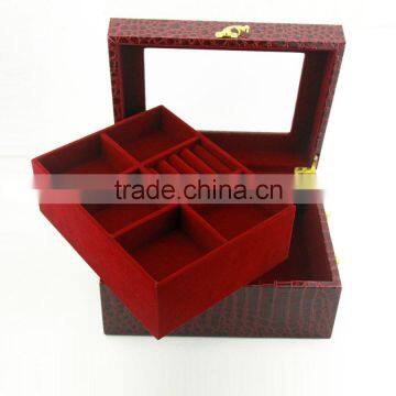 2015 Hot sale luxury quilted PU leather gift box with perfume box