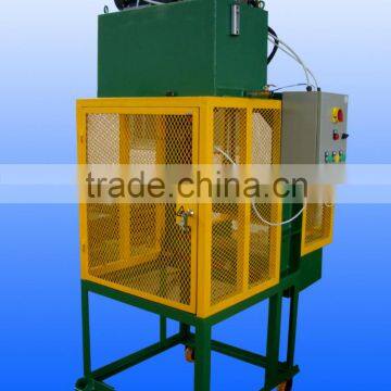 ring cutter machine/vertical rubber cutter/single knife hydraulic rubber bale cutter