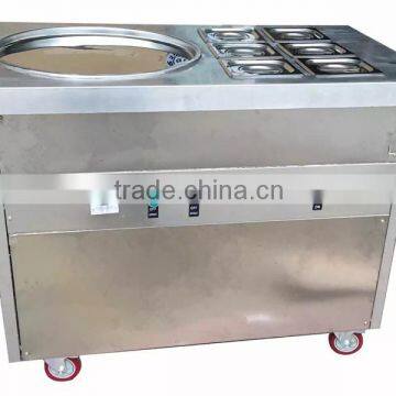 Hot Sale single round pan fried ice cream/fry ice pan machine/fried ice cream machine sale