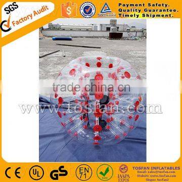 Latest funny body bumper ball bubble football TB202