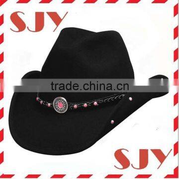 Funny Small Size Kids Child Wool Western Cowboy Hat