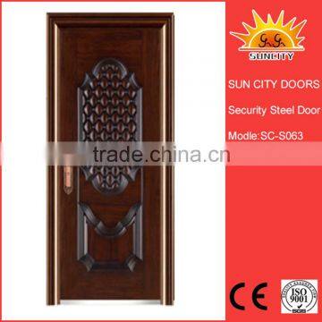 SC-S063 wholesale China trade steel wood armored door,master security doors