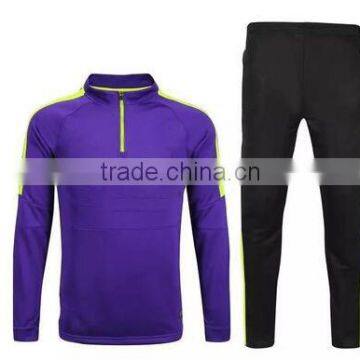 Free Shipping to England Manchester 2016-2017 New Style Football Sweater Suit Good Quality Soccer Training Tracksuit photo-3