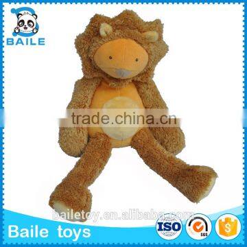 Big brown custom plush animal lion toy gift