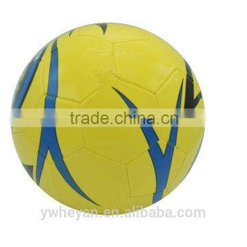 Yellow Color Machine Stitched pu Matte Size 5 Football photo-3