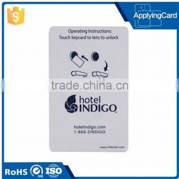 PVC RFID card 13.56Mhz Classic 1K Smart Card for Hotel Key card
