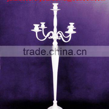 Professional 5arms silver gold crystal candelabras centerpiece candle holder