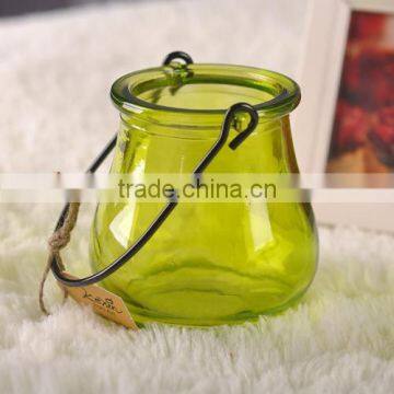 glass christmas candy jar