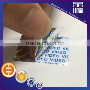 Hot stamping seal VOID security labels 3D hologram laser sticker