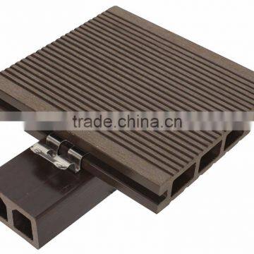 HDPE hollow outdoor flooring with high quality and wooden texture