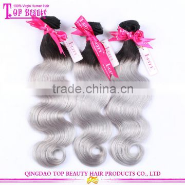 Top Quality New Product Gray Remy Hair Extensions Grade 8A Gray Hair Weave