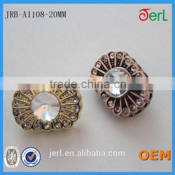 Wholesale Bulk Metal Crystal Rhinestone Fashion Button Rhinestone Button for Wedding photo-6