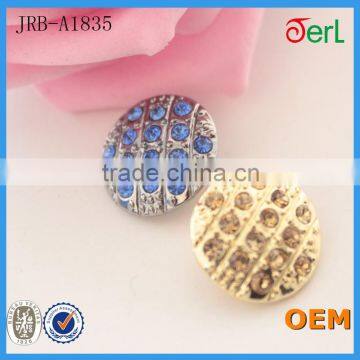Wholesale Round Gold Color Rhinestone Clothing Buttons photo-3