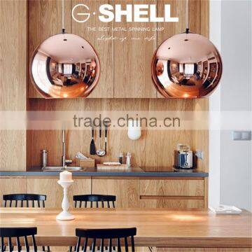Copper E27 LED Pendant Ball Light Modern