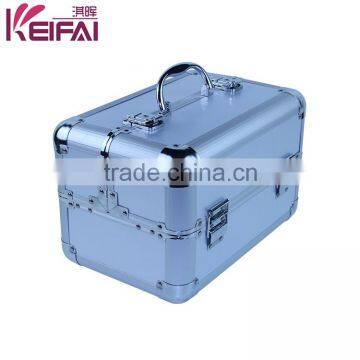 Large Aluminium Silver Beauty Cosmetic Case Bag For Gift