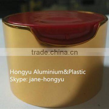 24/410 standard aluminium bottle threaded press caps/cap