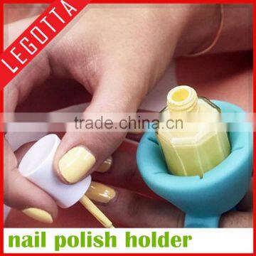New arrival factory price silicone FDA wholesale nail polish holder ring