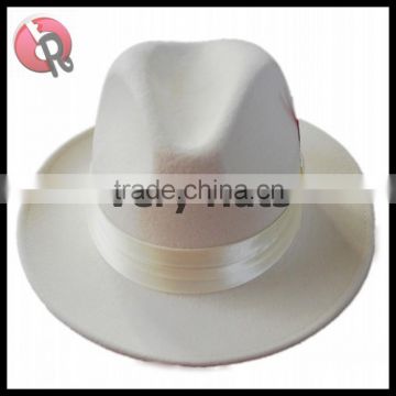 soft wool fedora hat white