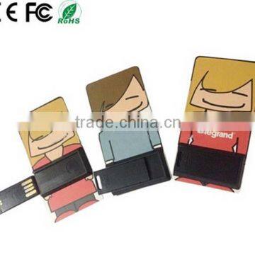 Customzied usb business card, full printing at two side card usb