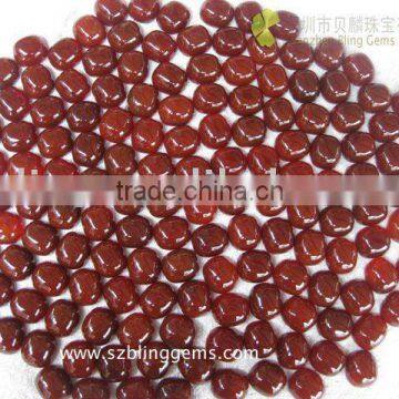 High quality semi precious stone agate cabochon cushion shape 20*25mm