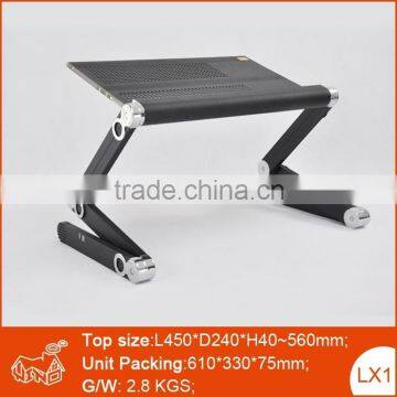 Portable Metal Folding Desk Mobile Standing Desk With Mouse PAD in Bed photo-2