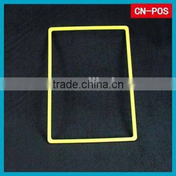 supemarket display plastic frame for hanging