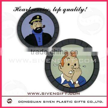 customized soft pvc plastic coaster for promotion use