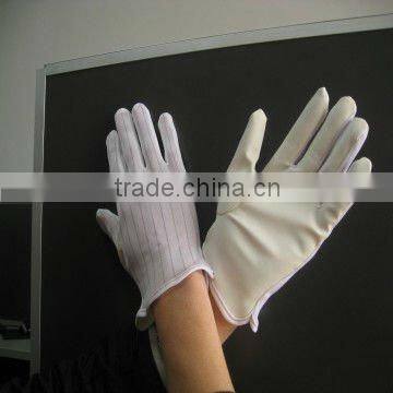 Antistatic glove, cleanroom gloves, Anti-skidding esd dotted gloves