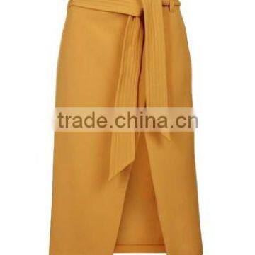 High Waist Split Belts Designer Straight Leg Pencil Skirts Women Midi Skirts